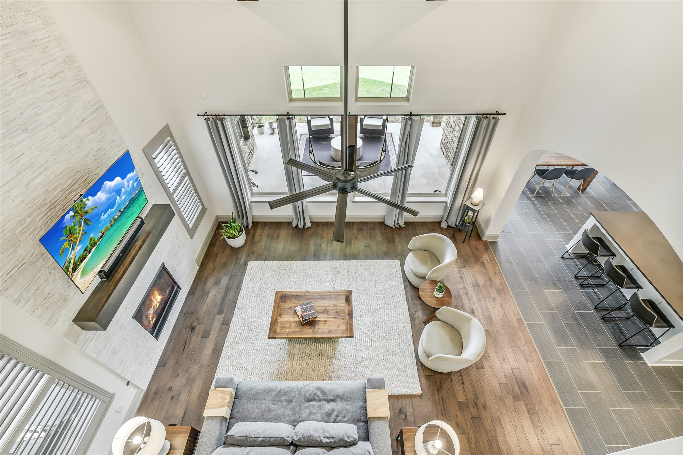 2430 Barclay Lake Lane Spring, TX 77388 - Photo 25 of 50 a living room with furniture and floor to ceiling window