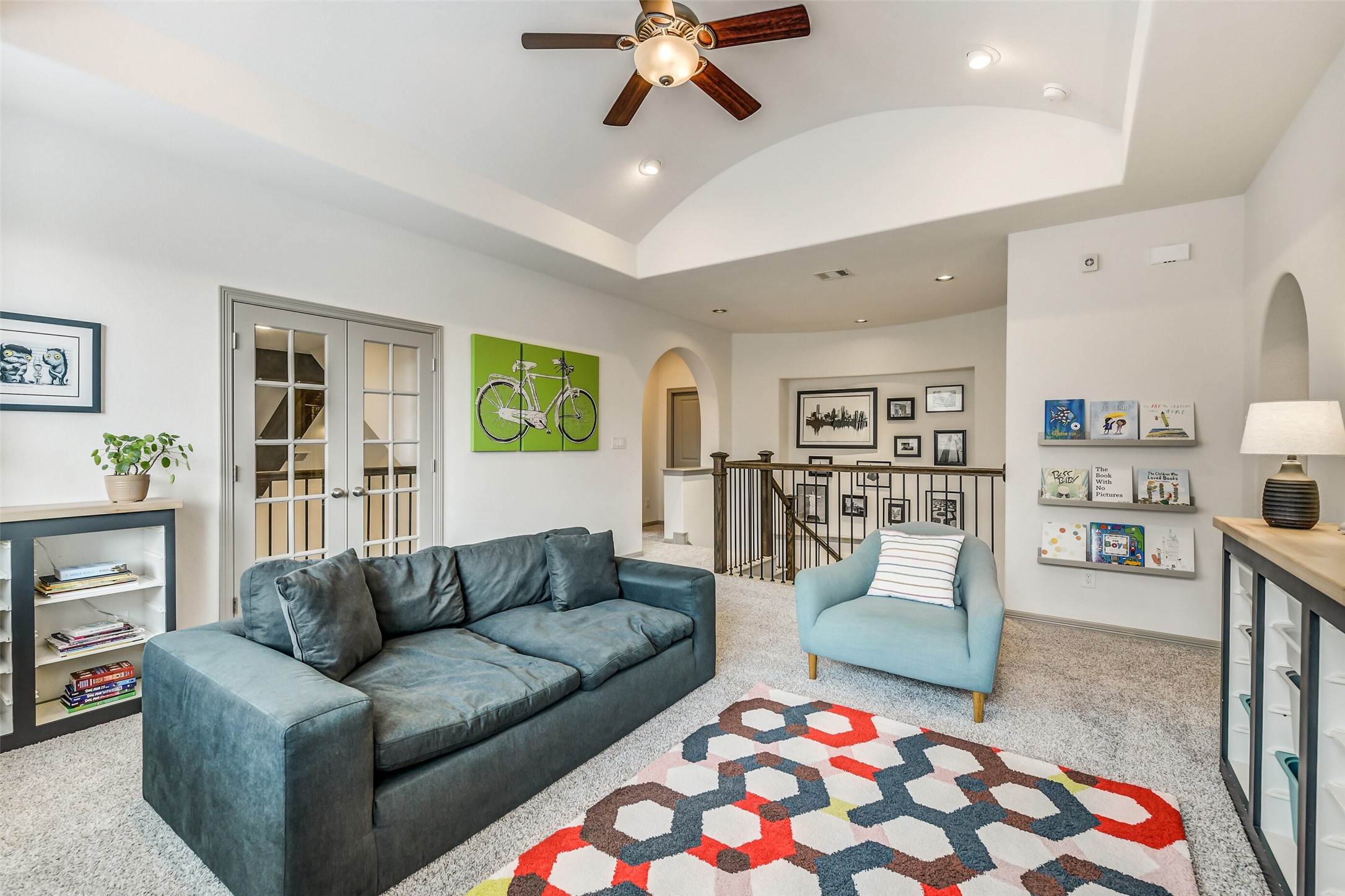 2430 Barclay Lake Lane Spring, TX 77388 - Photo 27 of 50 a living room with furniture and view of kitchen