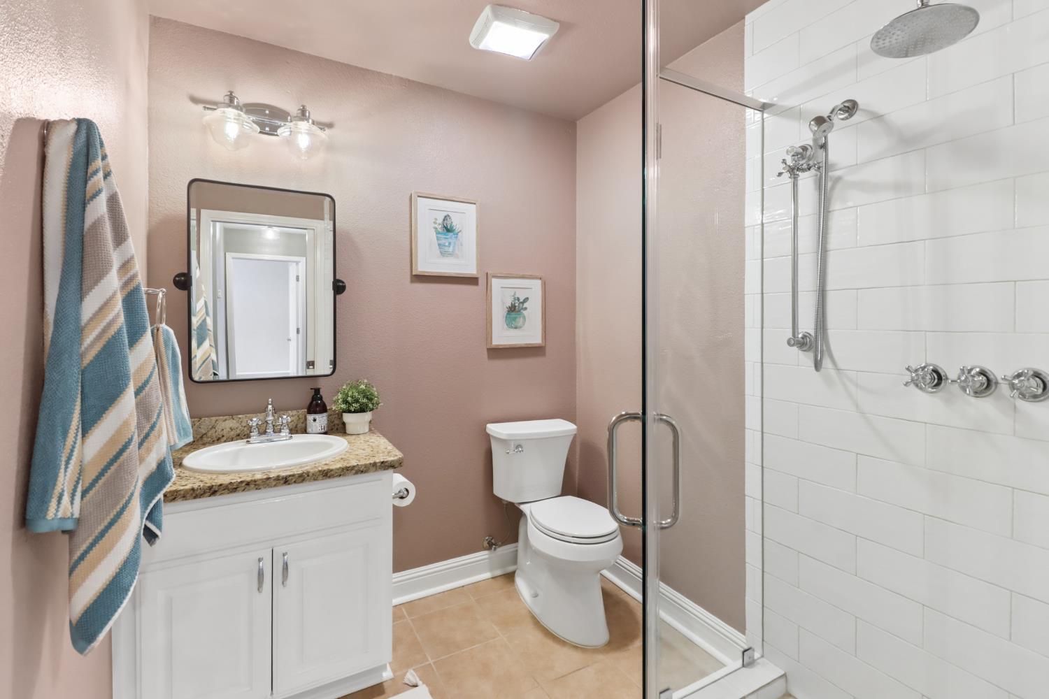 567 I Street Lincoln, CA 95648 - Photo 30 of 53 a bathroom with a sink toilet and shower