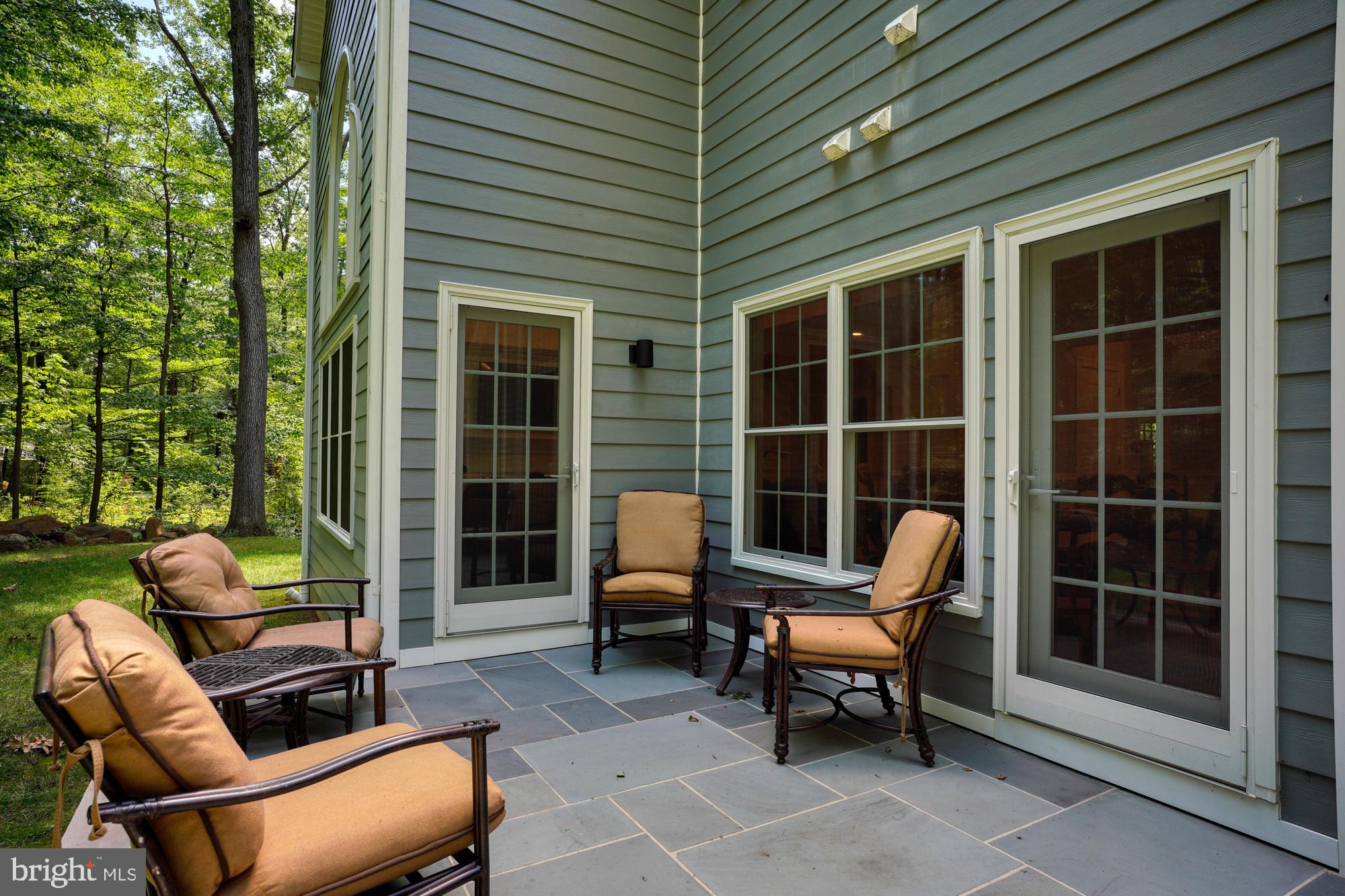 145 Ridgeview Circle Princeton, NJ 08540 - Photo 39 of 41 Blue-stone patio with two sets of door entry.