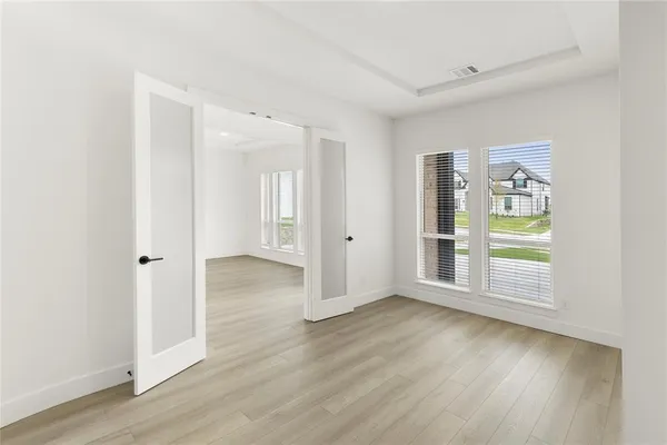 wooden floor in an empty room