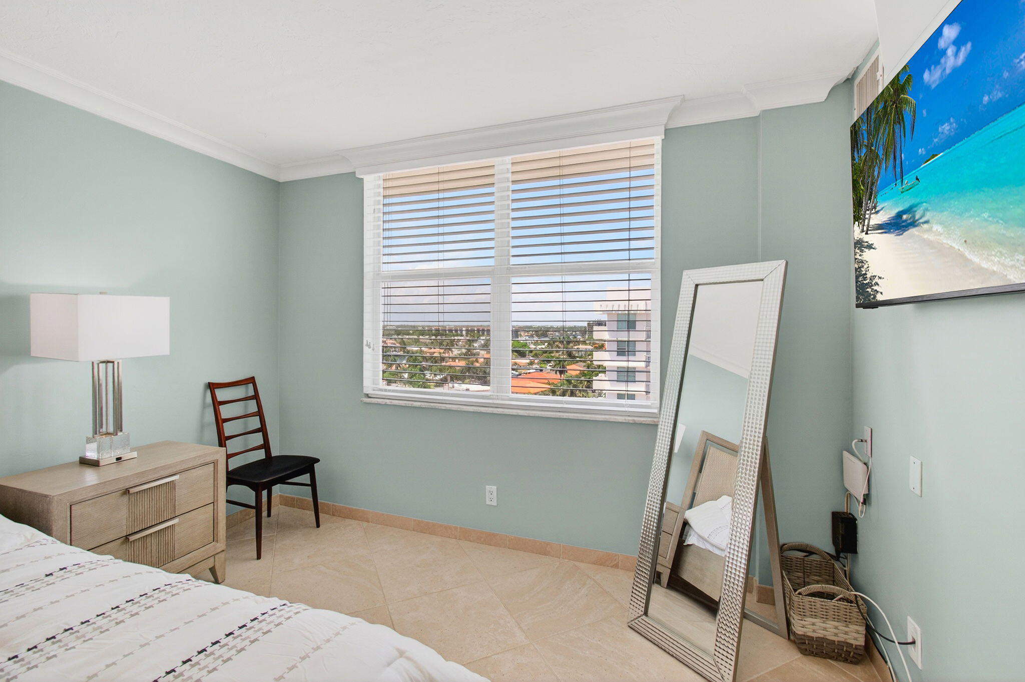 4511 South Ocean Boulevard, Unit 1004 Highland Beach, FL 33487 - Photo 17 of 76 a view of a workspace with furniture and a window