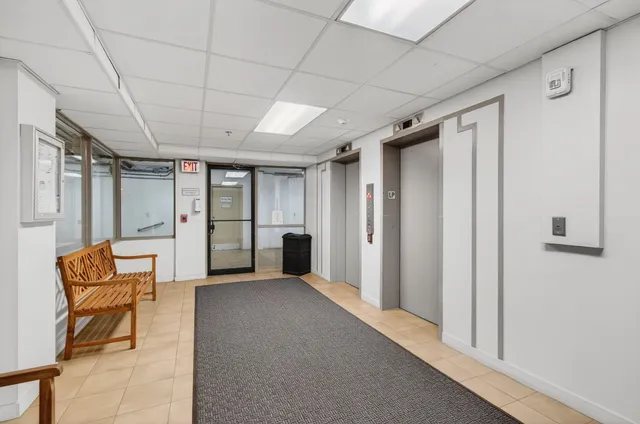 a view of a balcony with an ocean view