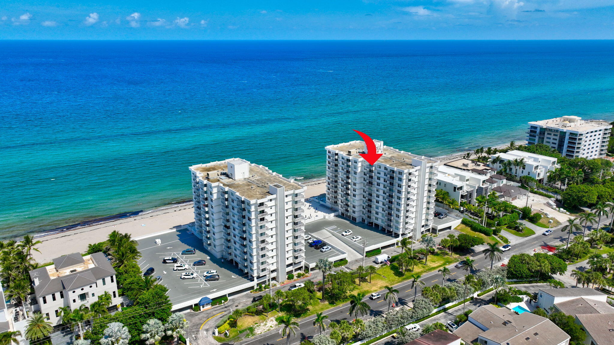 4511 South Ocean Boulevard, Unit 1004 Highland Beach, FL 33487 - Photo 64 of 76 a view of a balcony with an ocean view