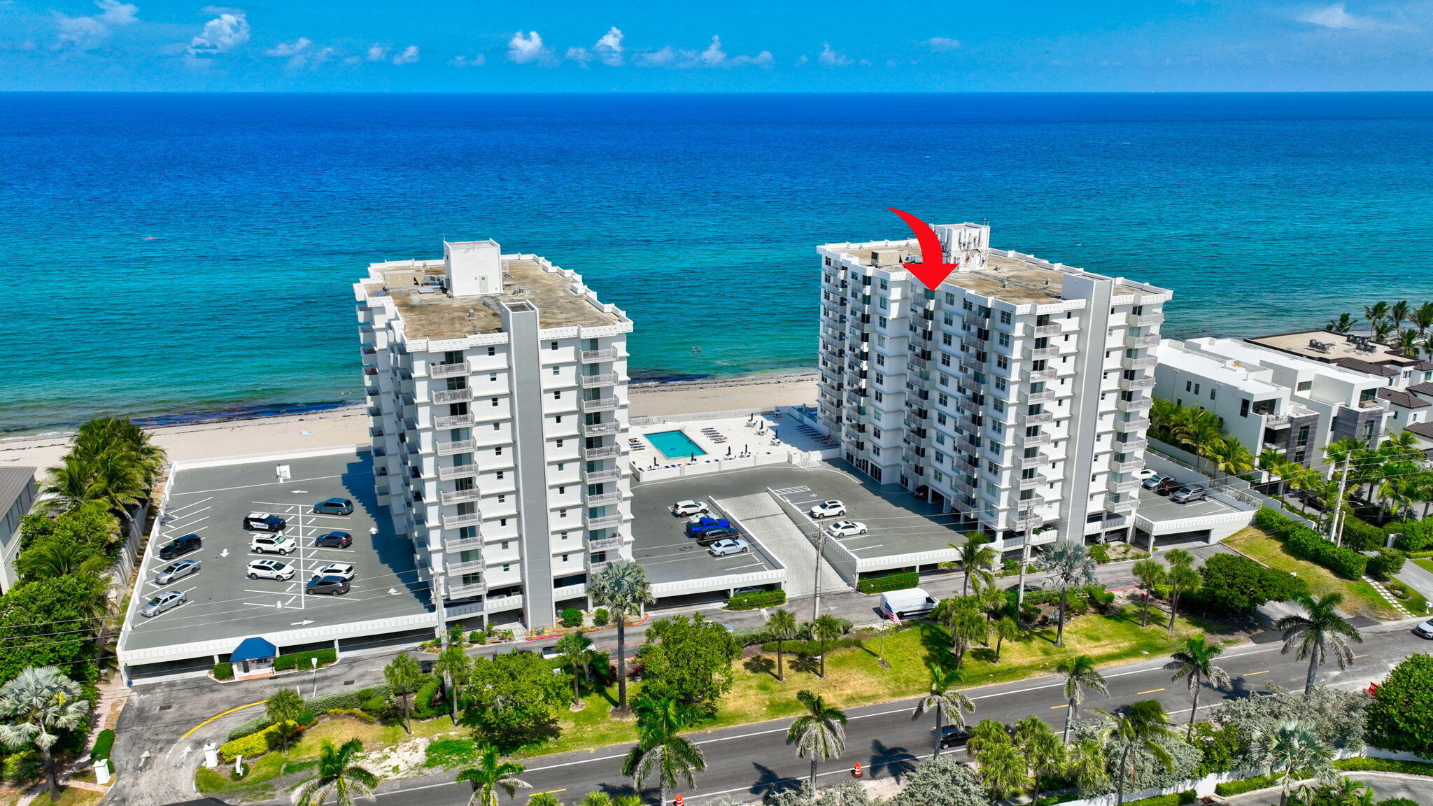 4511 South Ocean Boulevard, Unit 1004 Highland Beach, FL 33487 - Photo 72 of 76 a view of a city with tall buildings