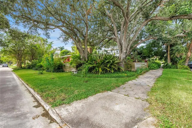 a view of a lake with a houses