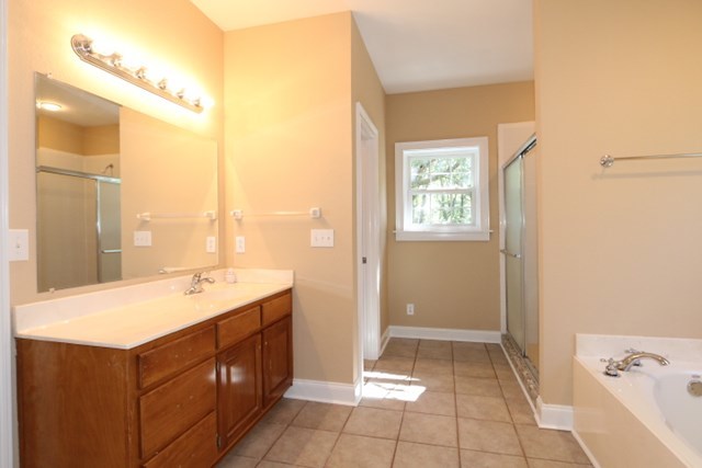 355 Bass Road Macon, GA 31210 - Photo 15 of 24 a bathroom with a tub sink and mirror