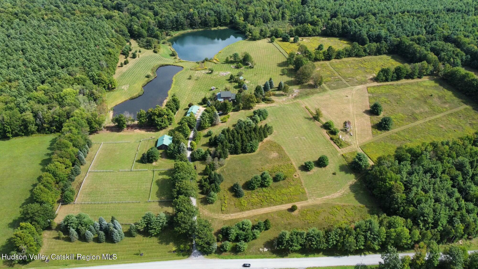 688 Bruce Porn Road Gilboa, NY 12167 - Photo 13 of 104 an aerial view of a residential houses with outdoor space and trees all around