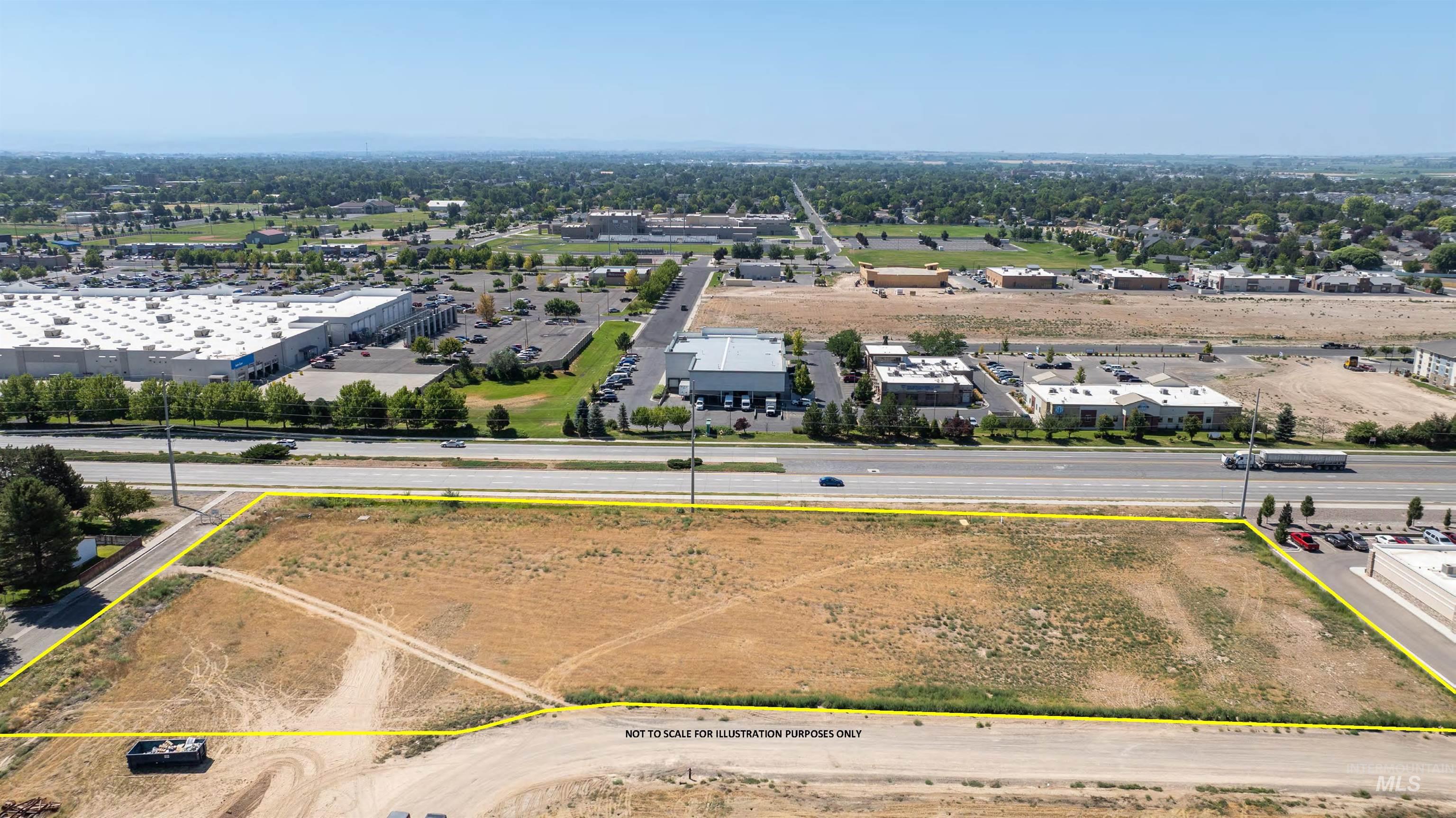 434 Parkview Loop East Twin Falls, ID 83301 - Photo 4 of 7 Aerial view of property's location with property parcel outlined