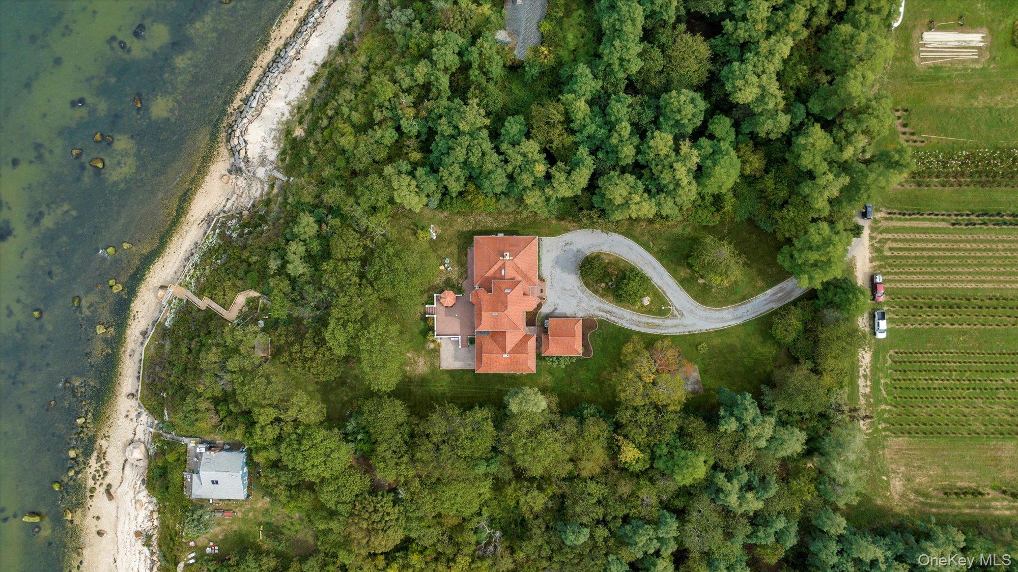 3400 Dignans Road Cutchogue, NY 11935 - Photo 40 of 50 Aerial overview of property's location with rural landscape