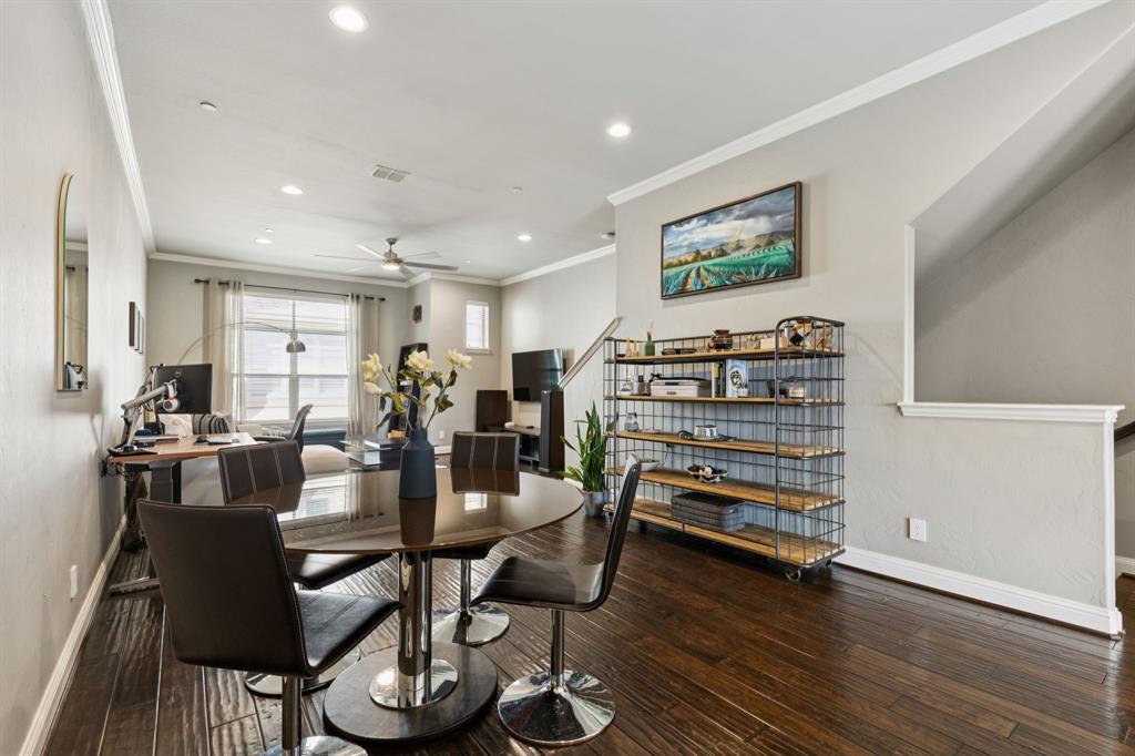 722 East 1st Street Fort Worth, TX 76102 - Photo 6 of 25 So many options with this open layout and virtually no liimitations on the size or shape of your dining table.