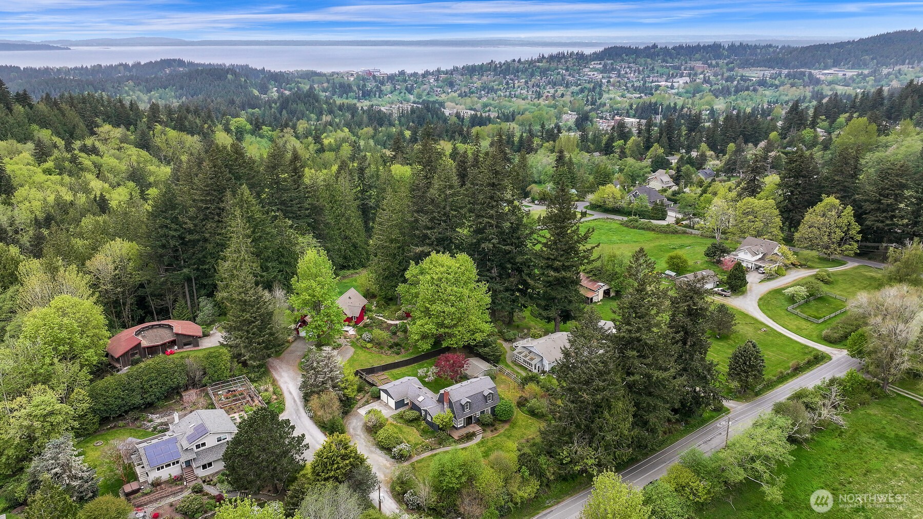 2814 40th Street Bellingham, WA 98229 - Photo 39 of 39 a view of a city with lush green forest