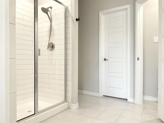 a view of bathroom with shower