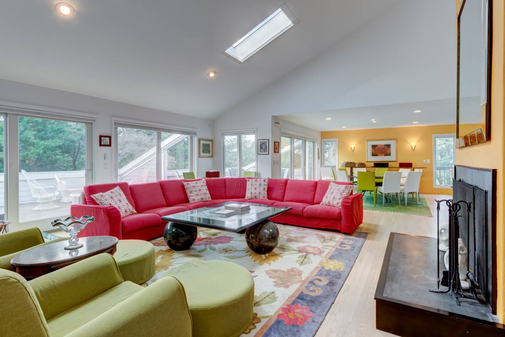 32 Reynolds Drive Westhampton Beach, NY 11978 - Photo 3 of 17 a living room with furniture kitchen view and a large window