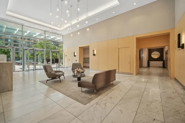 a front view of a building