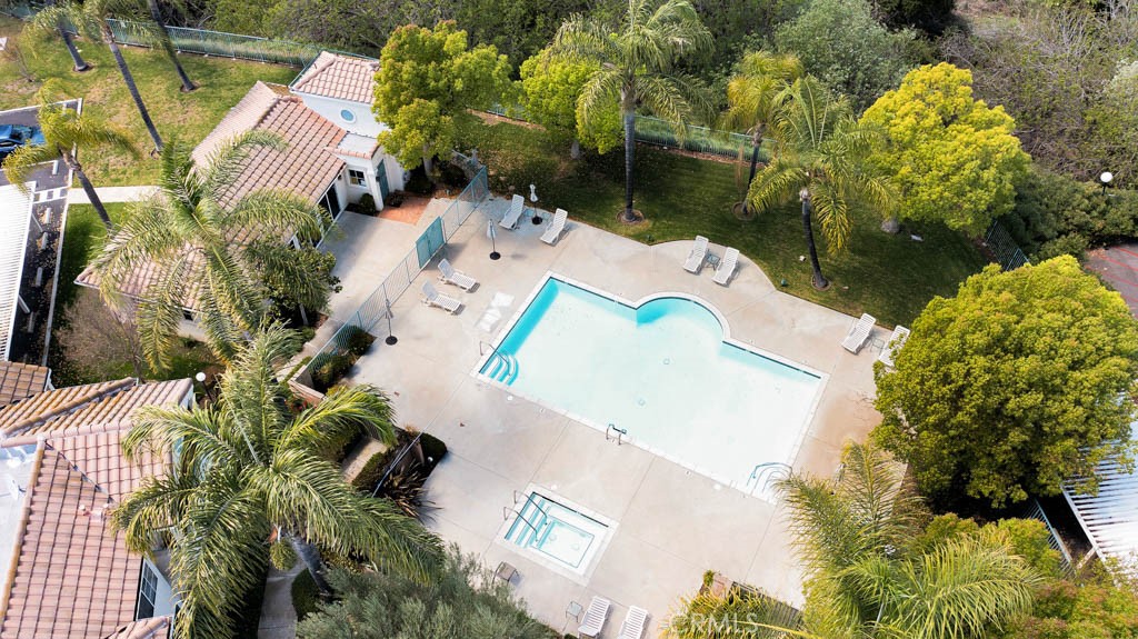 4201 Las Virgenes Road, Unit 206 Calabasas, CA 91302 - Photo 41 of 44 an aerial view of a house with a yard basket ball court