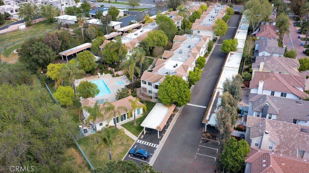 4201 Las Virgenes Road, Unit 206 Calabasas, CA 91302 - Photo 44 of 44 an aerial view of residential houses with outdoor space