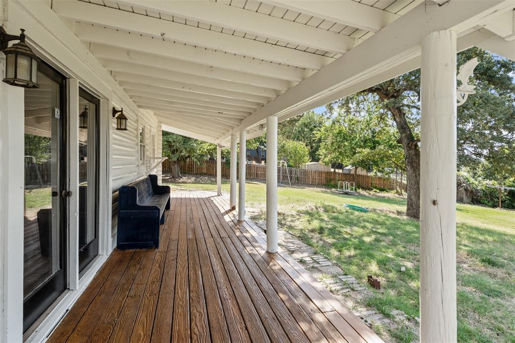 7329 Hickey Road Azle, TX 76020 - Photo 26 of 28 a view of balcony with wooden floor