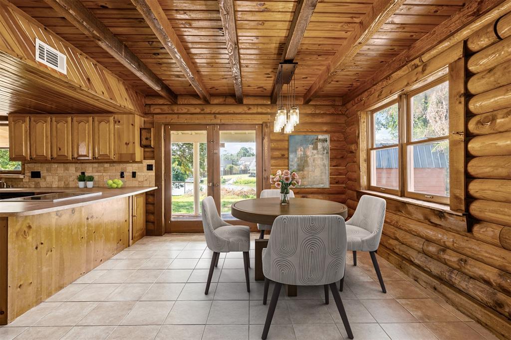 7329 Hickey Road Azle, TX 76020 - Photo 4 of 28 a open kitchen with dining table and chairs