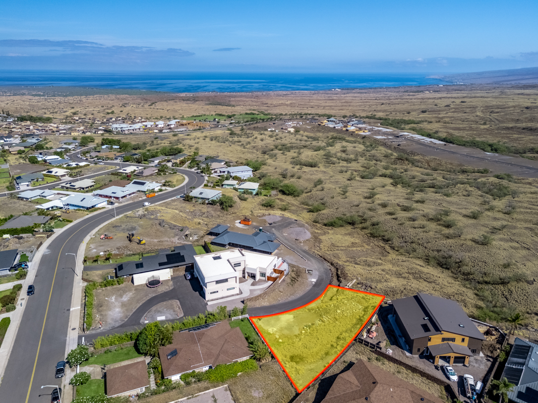 68-5106 Lot 6 Kainani Place Waikoloa, HI 96738 - Photo 1 of 16 an aerial view of a house with a ocean view