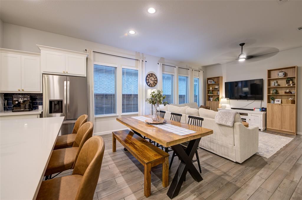 162 Palo Duro Bend Rhome, TX 76078 - Photo 10 of 25 Large dining table fits nicely in the space
