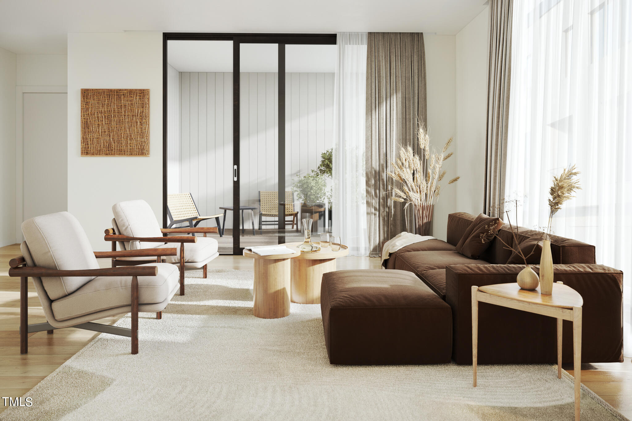 1310 Chamblee Hill Raleigh, NC 27608 - Photo 6 of 26 a living room with furniture and a large window