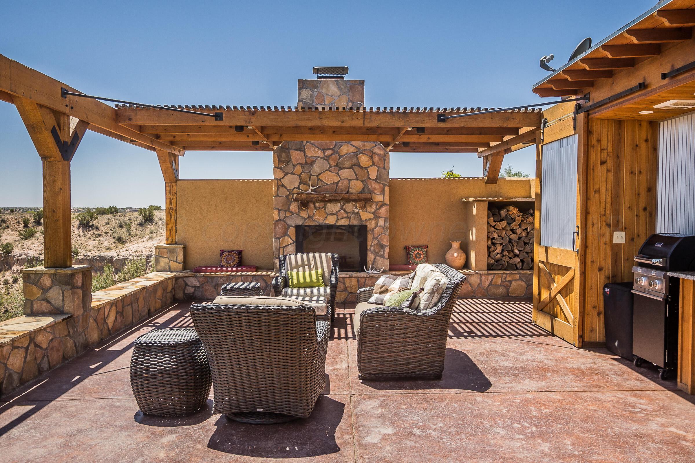 7801 East Lake View Road Amarillo, TX 79118 - Photo 13 of 54 Patio w/fireplace