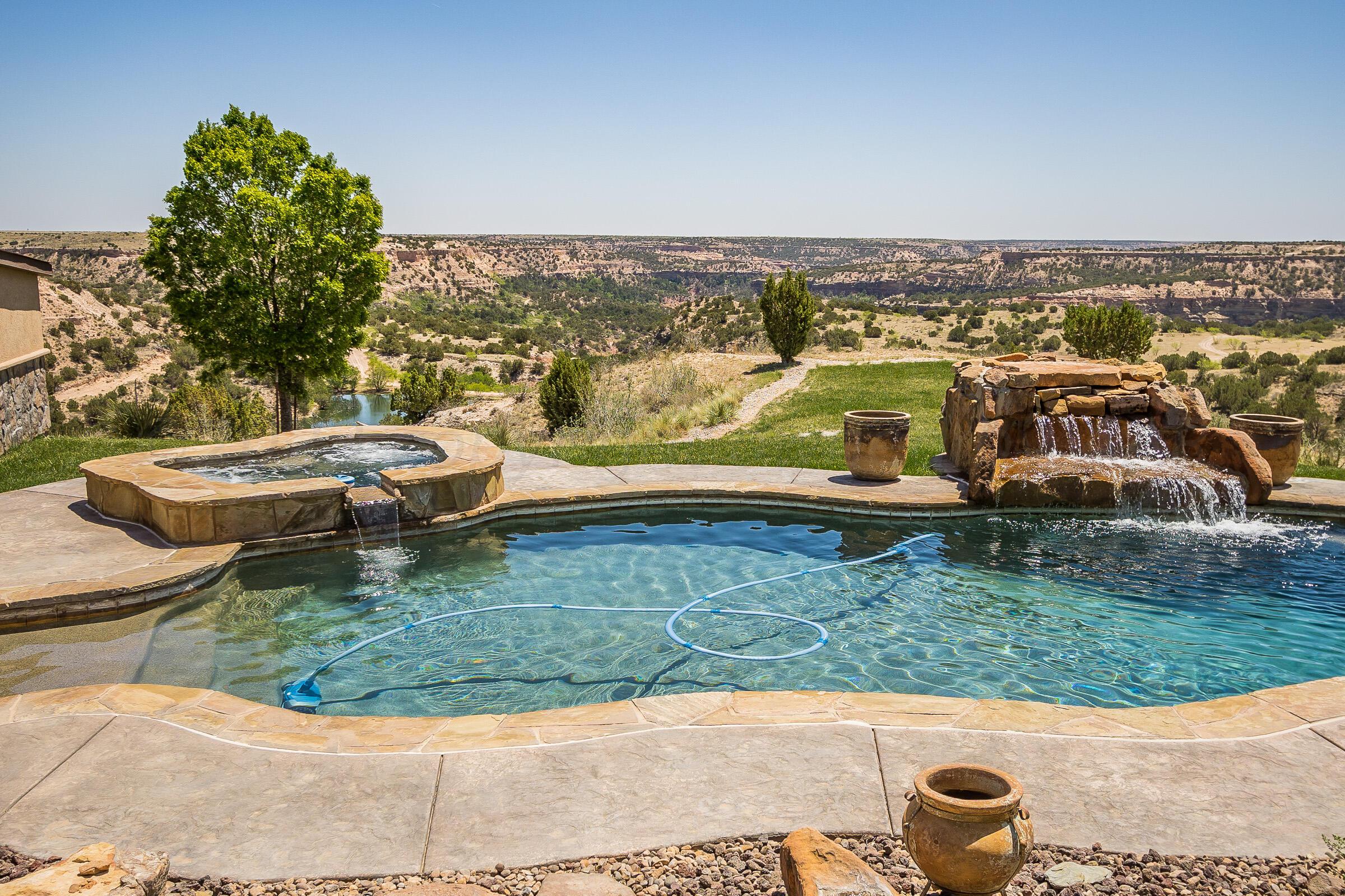 7801 East Lake View Road Amarillo, TX 79118 - Photo 6 of 54 Heated Pool and Waterfall
