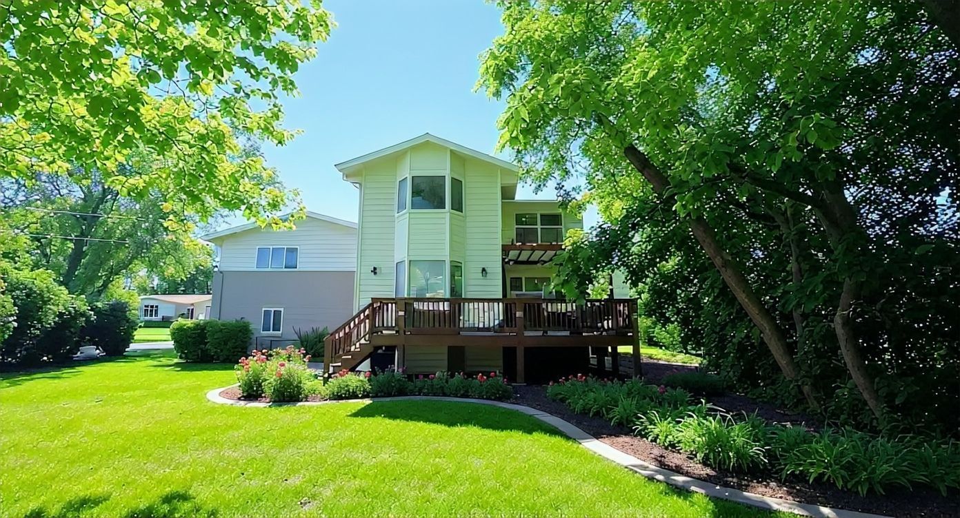 517 Appletree Lane Deerfield, IL 60015 - Photo 22 of 22 a view of backyard of house with green space and seating area