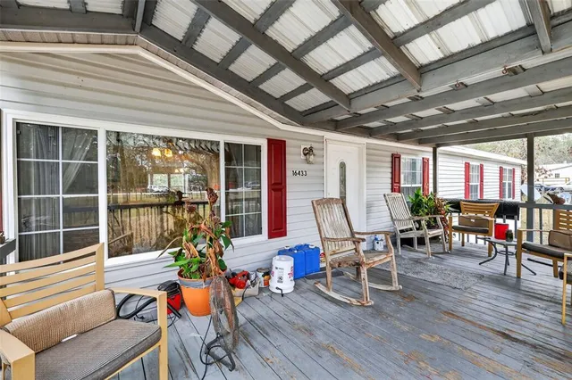 a outdoor space with furniture