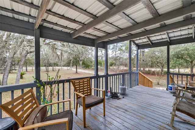 a view of a city from a balcony