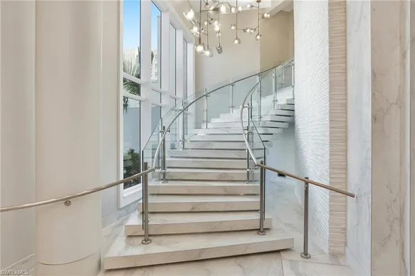 a view of a bathroom from a hallway