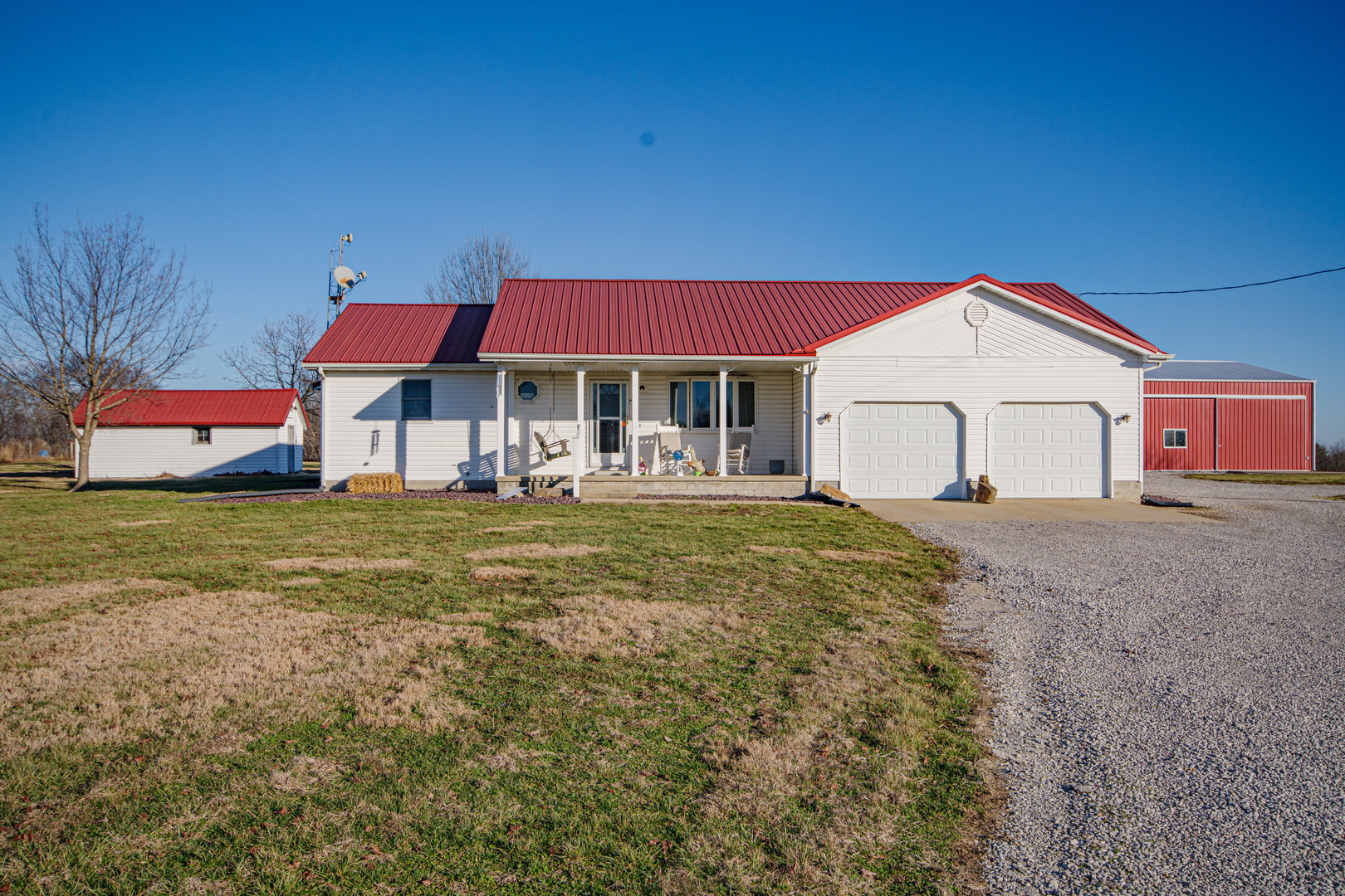 4786 Keller Road Iuka, IL 62849 - Photo 33 of 40 a front view of house with yard and seating area