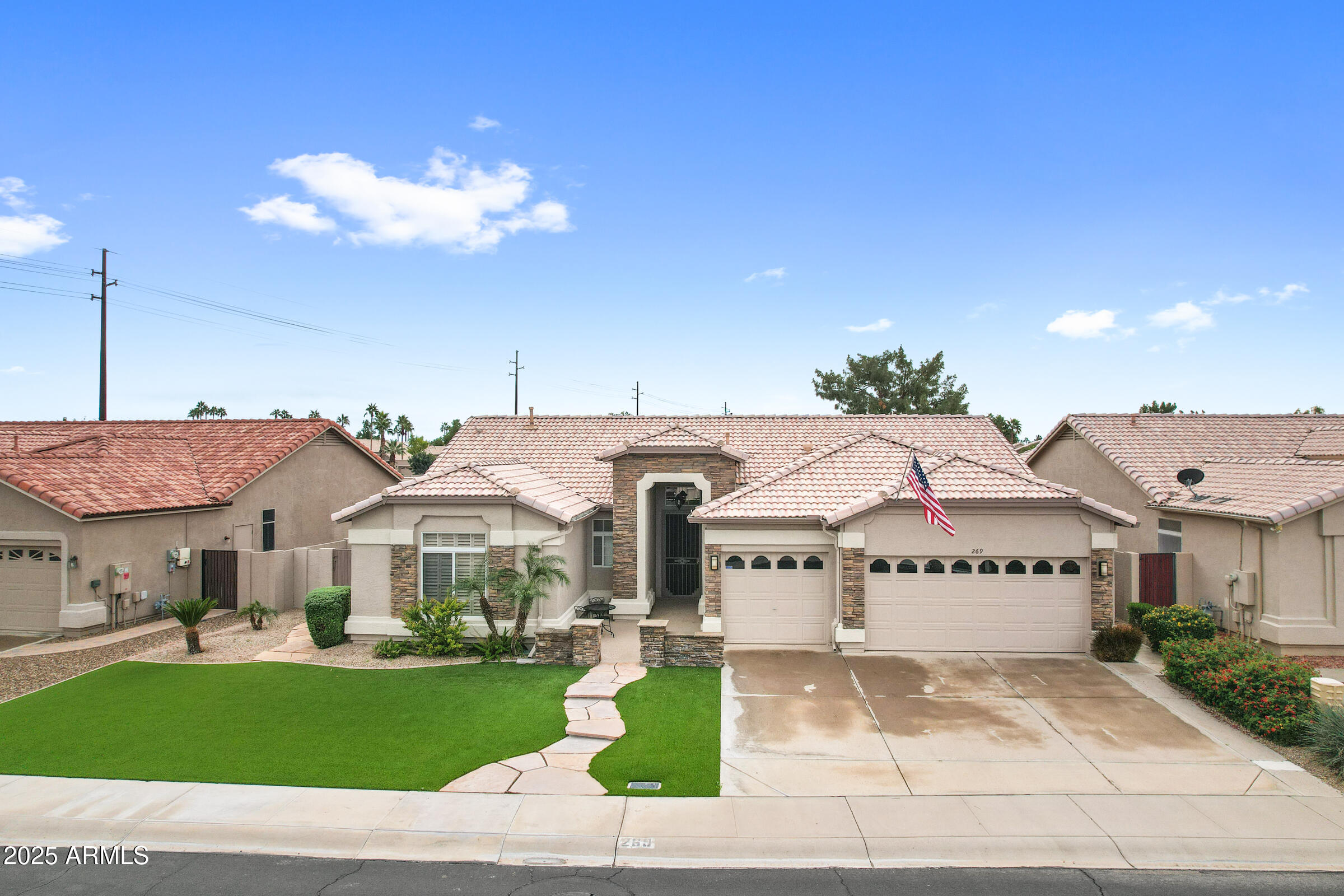 269 West El Freda Road Tempe, AZ 85284 - Photo 43 of 54 a view of a white house with a big yard and large trees