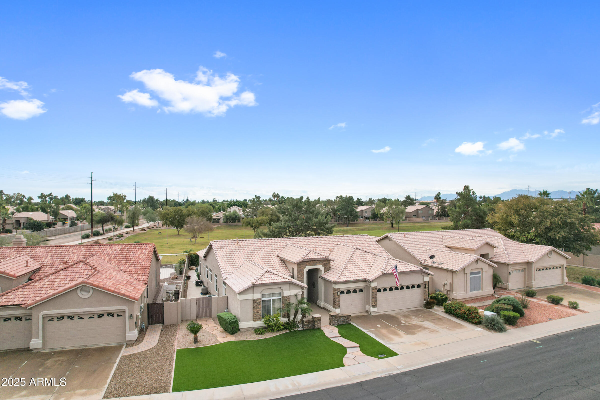 269 West El Freda Road Tempe, AZ 85284 - Photo 45 of 54 a view of a house with pool and lake view