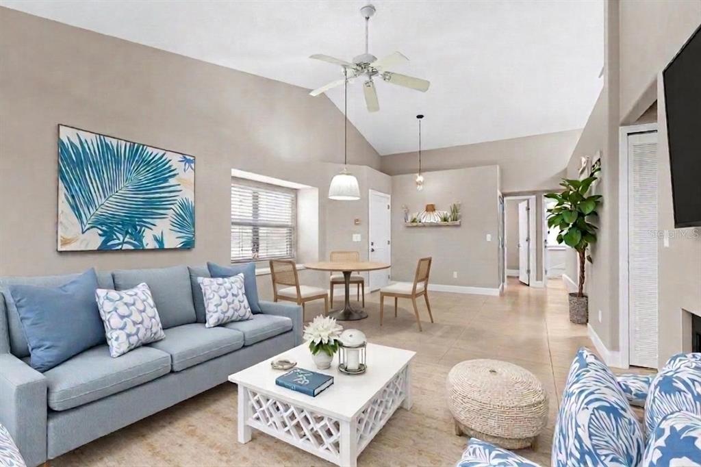 5100 Burchette Road, Unit 2505 Tampa, FL 33647 - Photo 11 of 47 a living room with furniture and a large window
