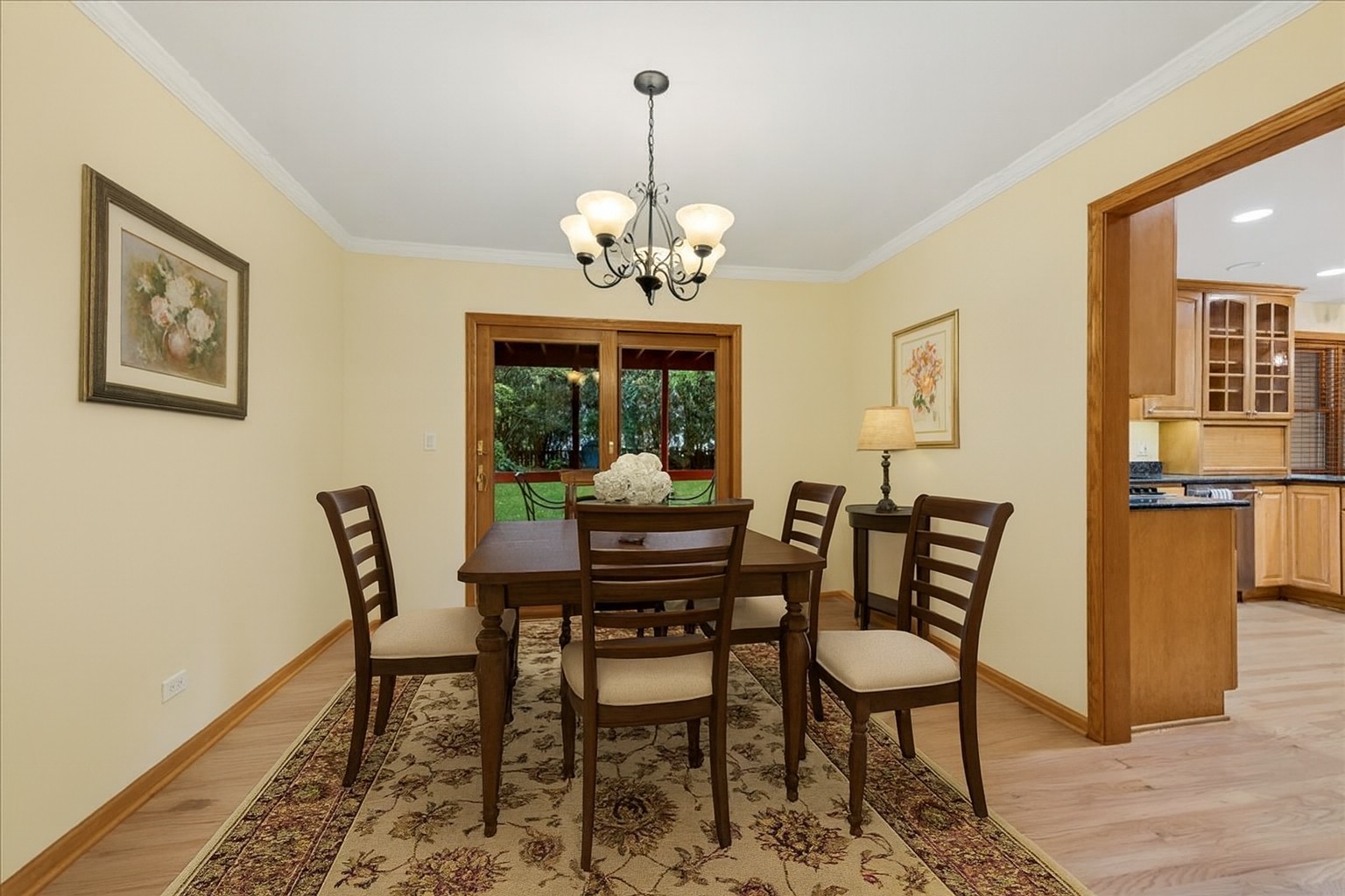 226 Aberdeen Road Cary, IL 60013 - Photo 7 of 40 a view of a dining room with furniture and chandelier