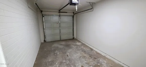 a view of a garage