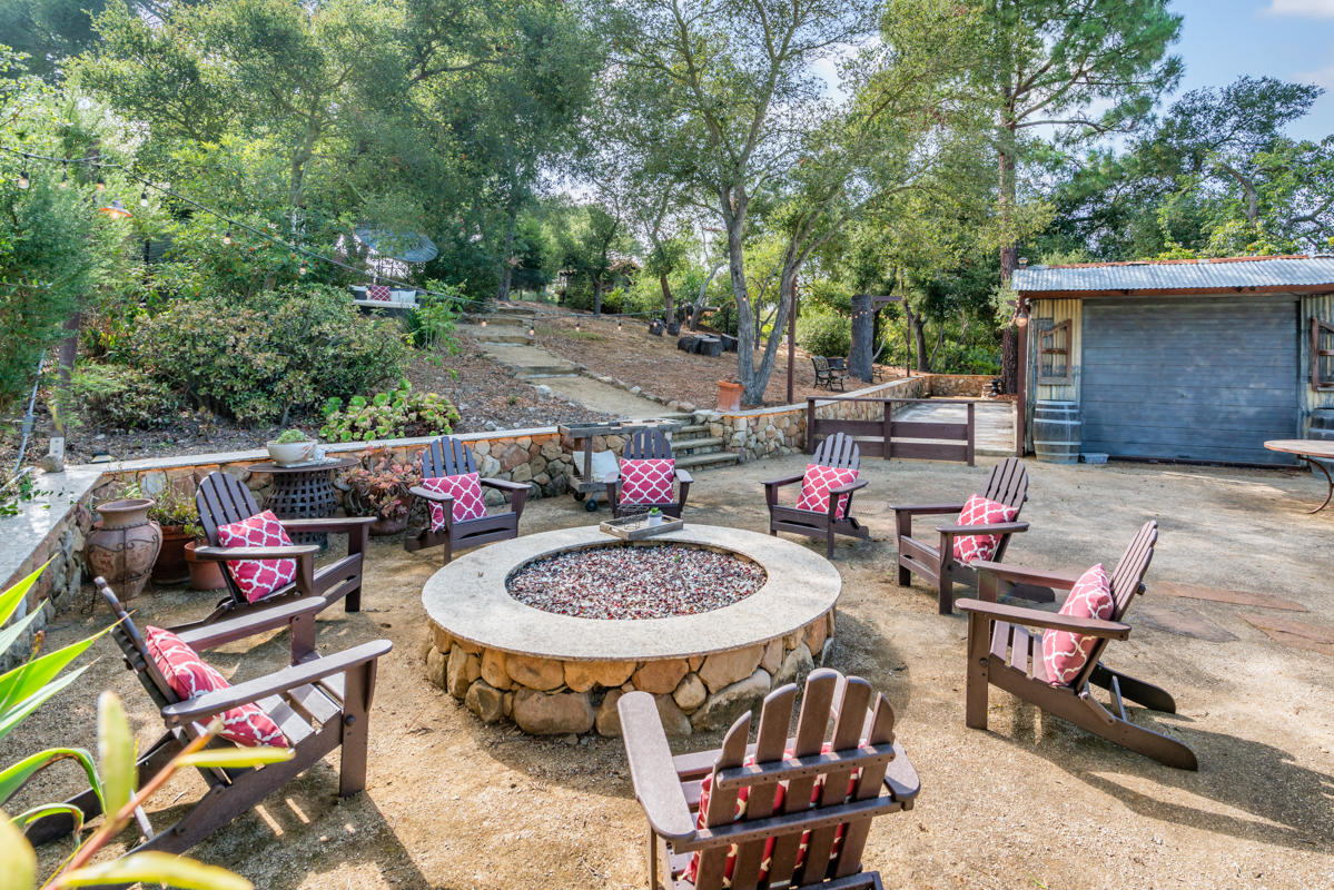612 Mission Ridge Road Santa Barbara, CA 93103 - Photo 27 of 41 Firepit and Bocce - 612 Mission Ridge