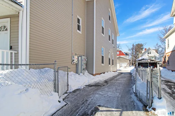 a view of a house with a patio