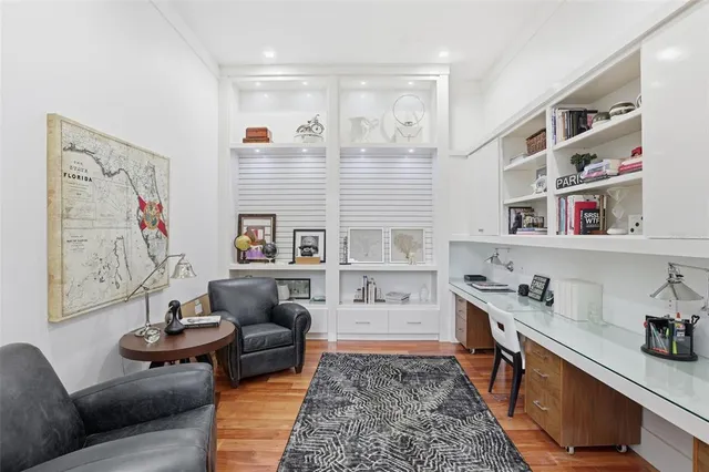 a view of swimming pool with outdoor seating