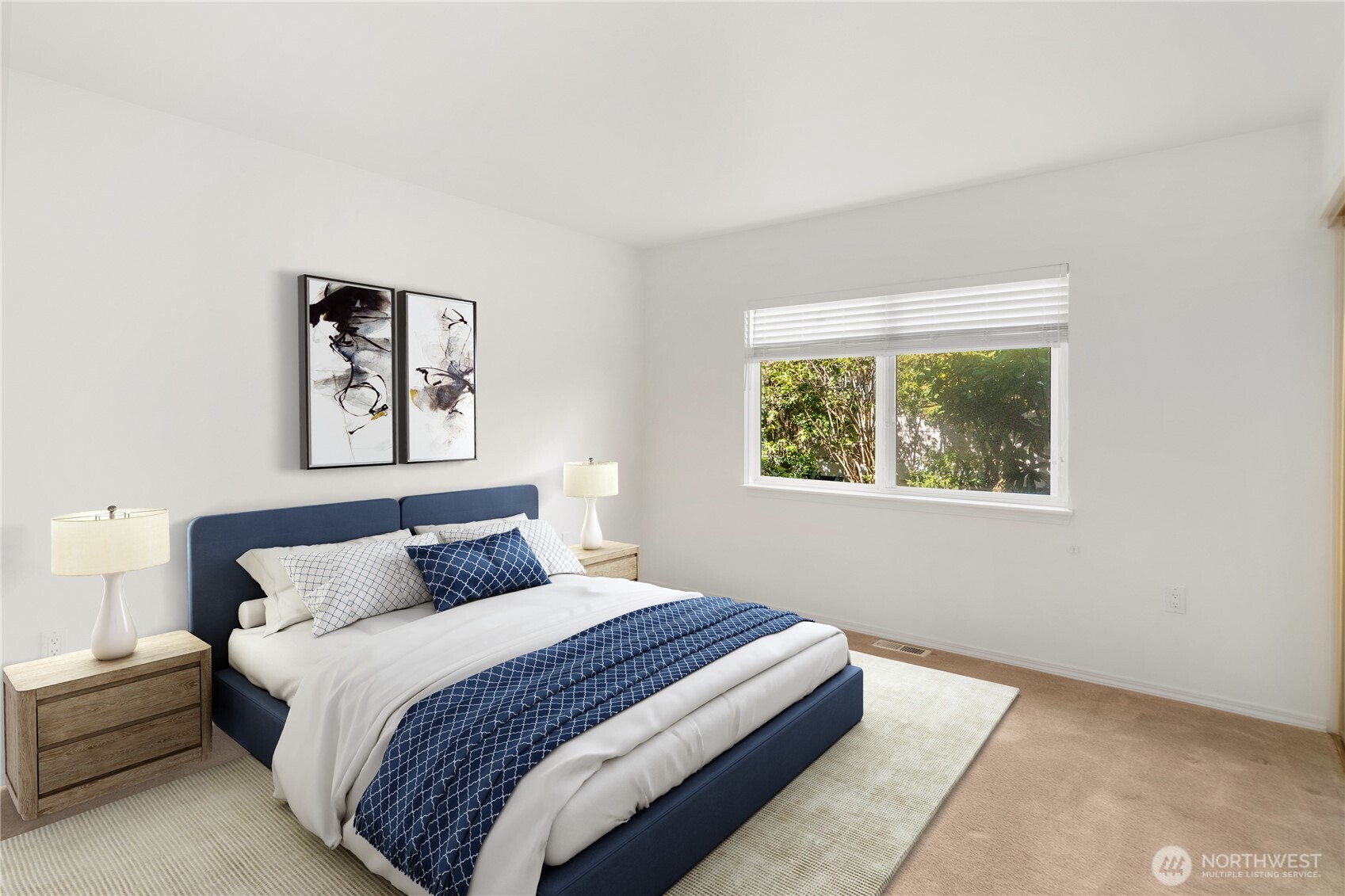 61 South Keel Way Port Ludlow, WA 98365 - Photo 17 of 33 a bedroom with a bed and a window