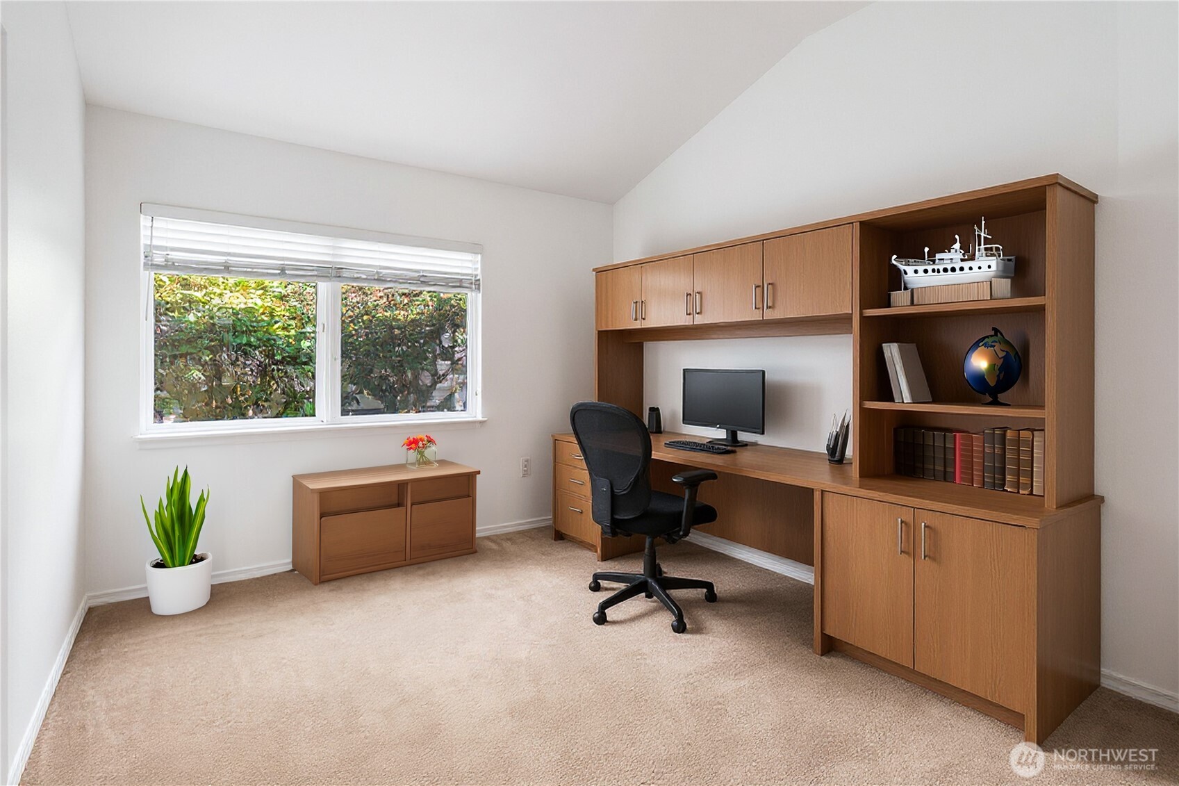 61 South Keel Way Port Ludlow, WA 98365 - Photo 18 of 33 a view of a workspace with furniture and a window