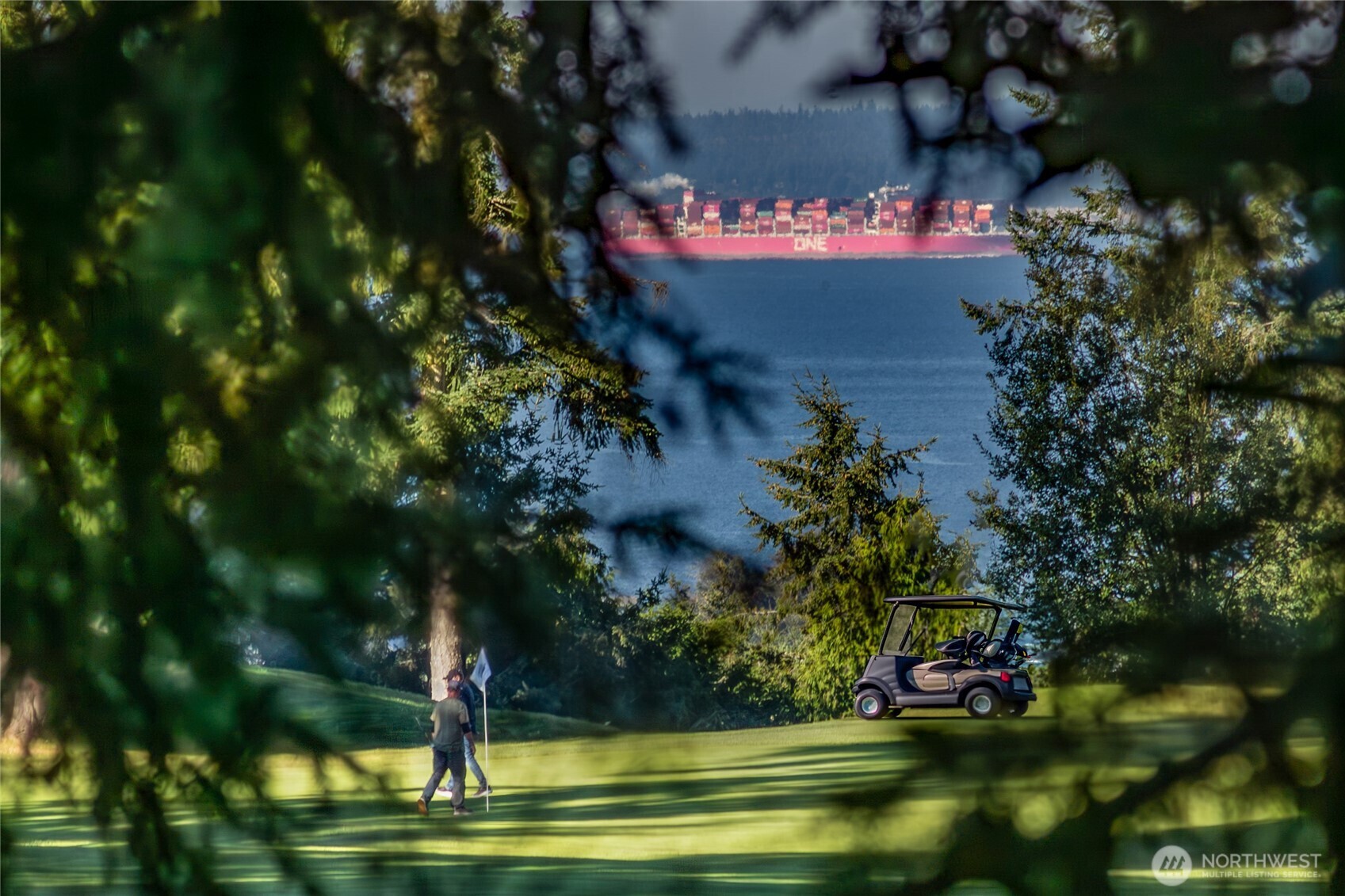 61 South Keel Way Port Ludlow, WA 98365 - Photo 28 of 33 a sign that is sitting in the middle of a forest