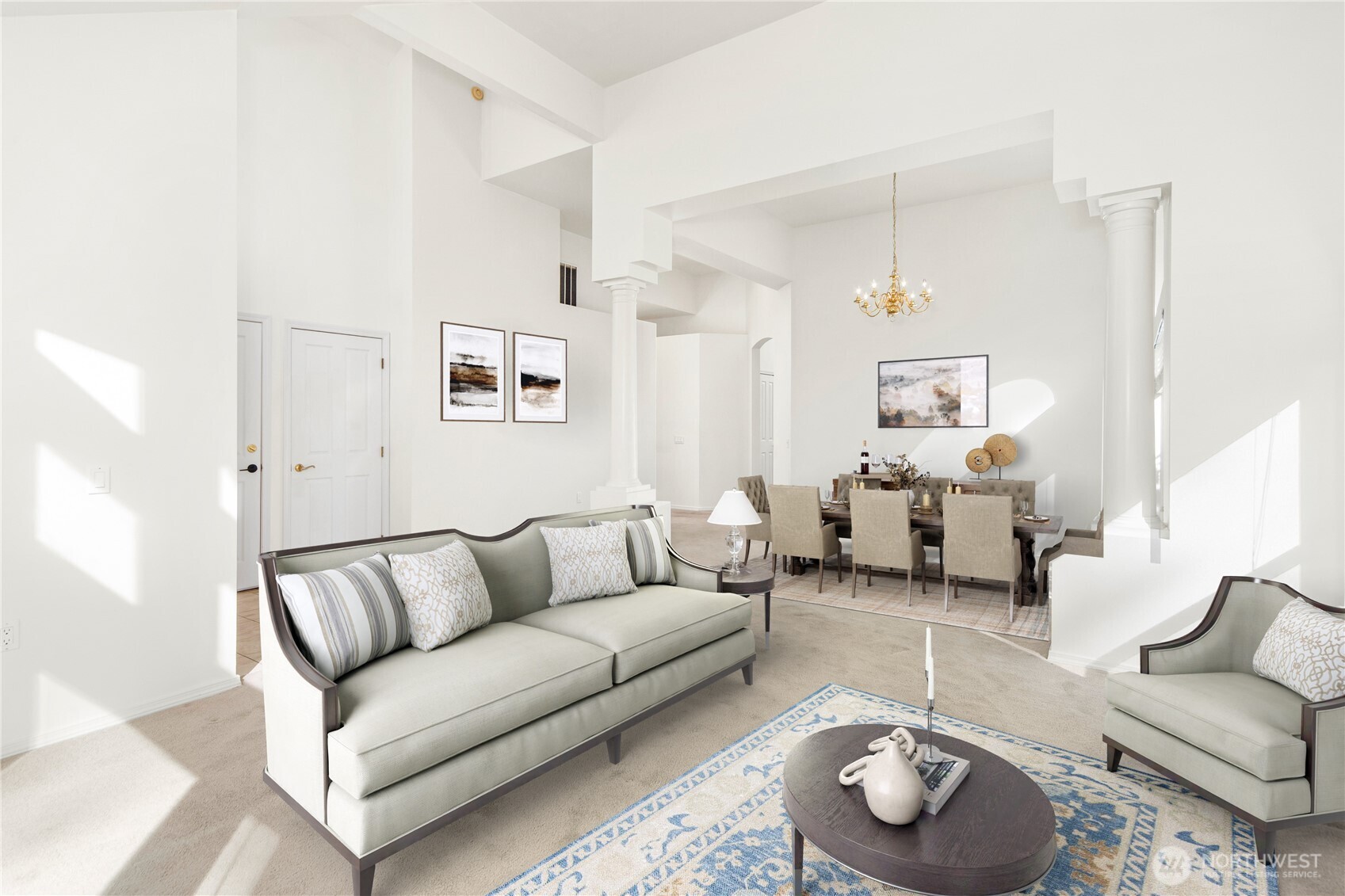 61 South Keel Way Port Ludlow, WA 98365 - Photo 5 of 33 a living room with furniture and a couch