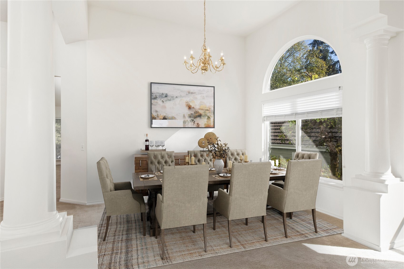 61 South Keel Way Port Ludlow, WA 98365 - Photo 6 of 33 a view of a dining room with furniture and window