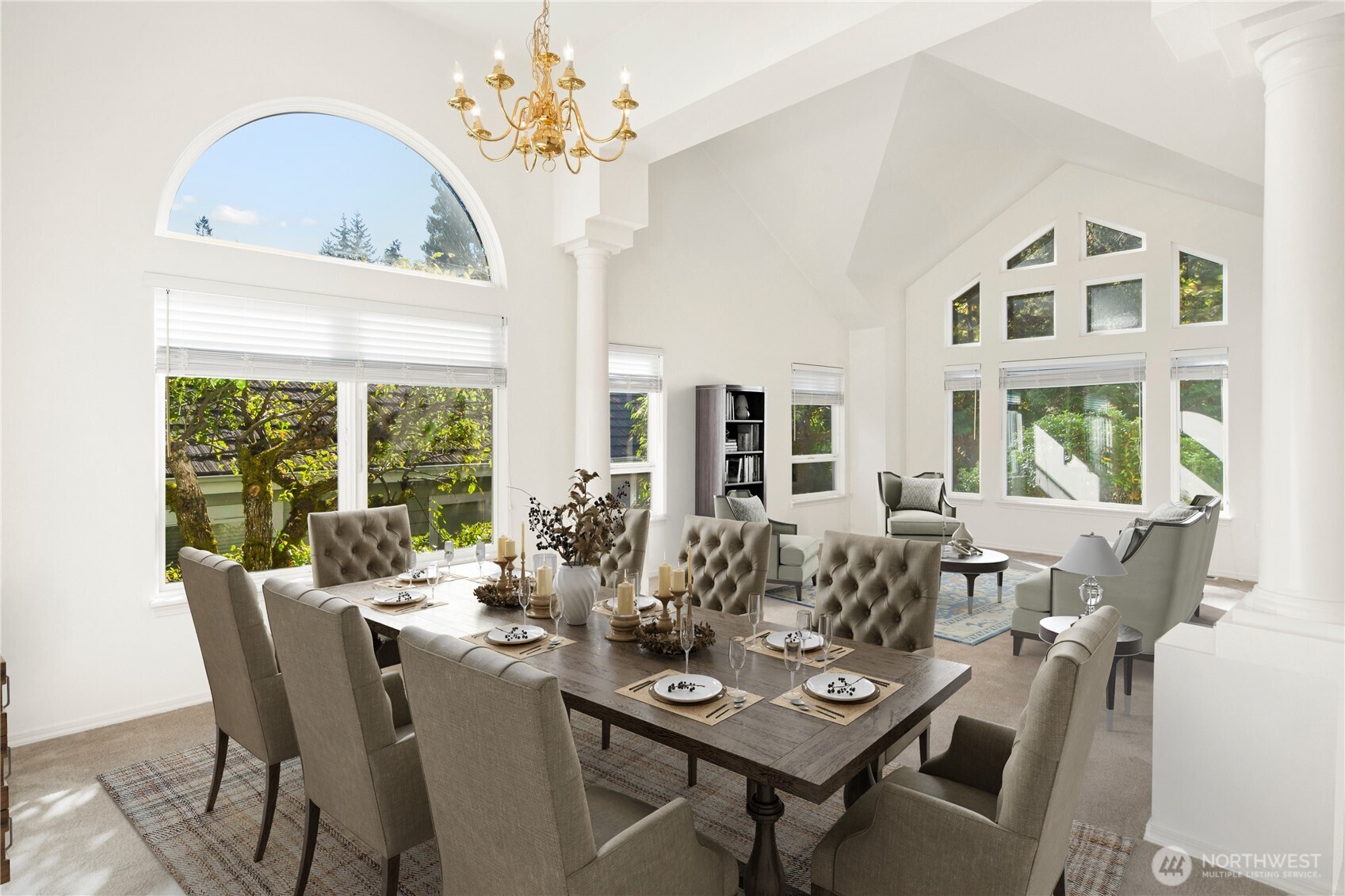 61 South Keel Way Port Ludlow, WA 98365 - Photo 7 of 33 a view of a dining room with furniture window and outside view