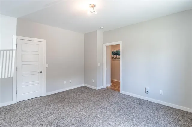 a view of an empty room