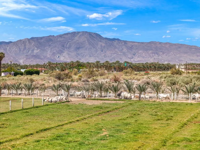 a view of an outdoor space and mountains