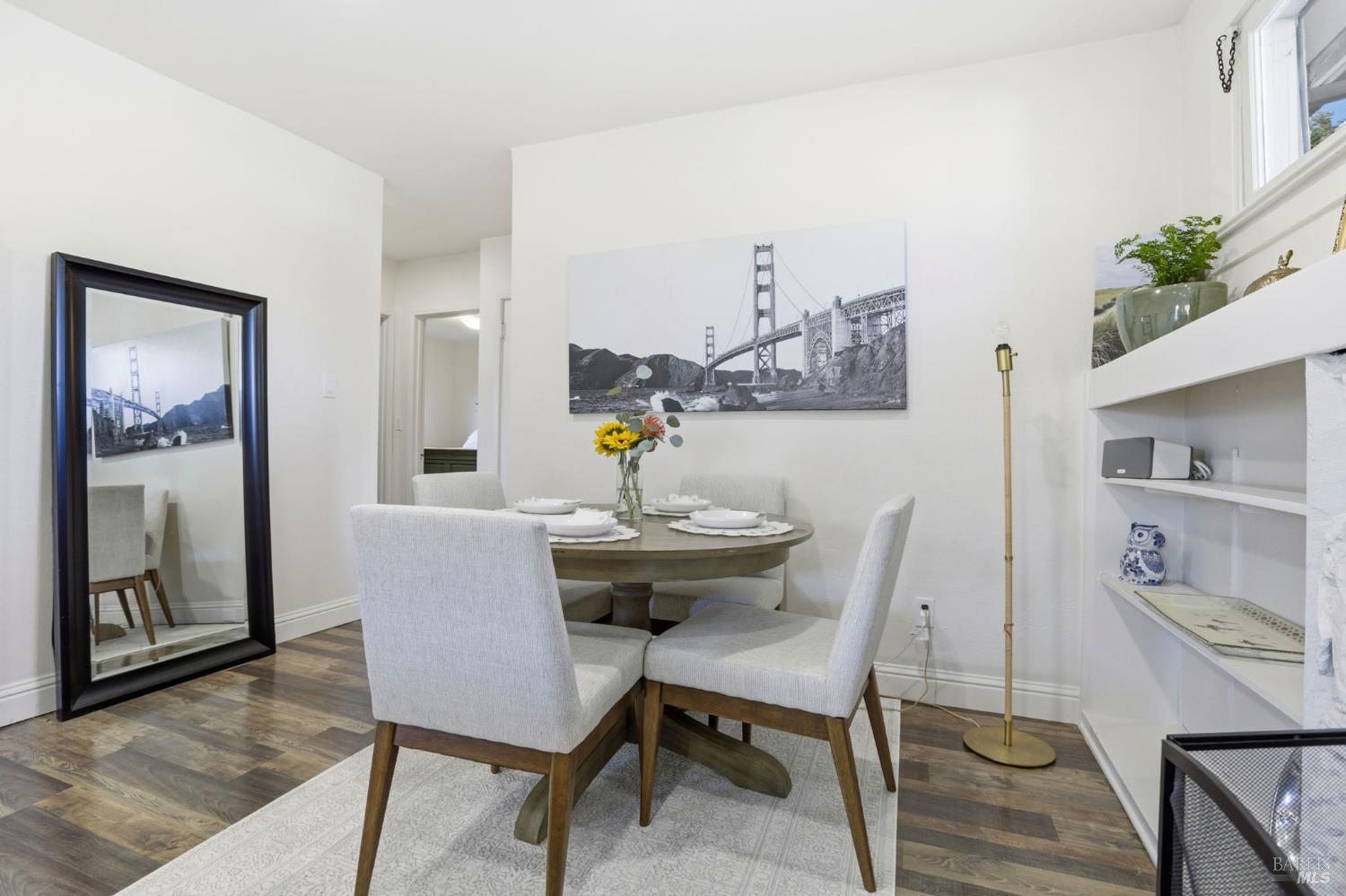 280 Prospect Drive San Rafael, CA 94901 - Photo 13 of 38 a view of a dining room with furniture window and wooden floor